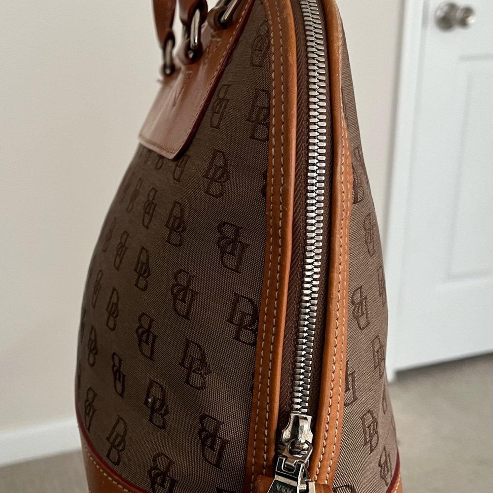 Dooney & Bourke Monogram Canvas and Leather Handbag - Picture 7 of 16